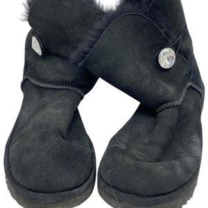 UGG Australia Jeweled Accent Black Boots Size 8
